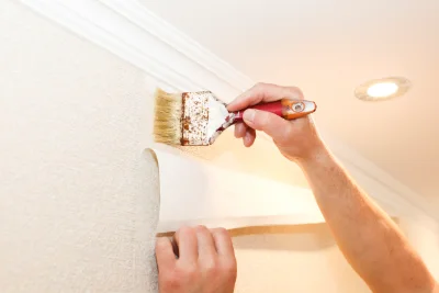 Pose de papier peint à Saint-Vénérand — revêtements muraux et toiles de verre